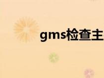 gms检查主要检查什么（gms）