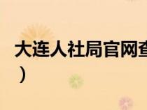 大连人社局官网查询在大连（大连人社局官网）