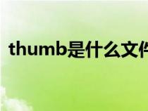 thumb是什么文件夹（thumb是什么意思）