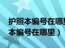 护照本编号在哪里?注意不是护照编号（护照本编号在哪里）