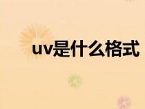 uv是什么格式（uvz格式用什么打开）