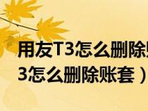 用友T3怎么删除账套中的新建年度帐（用友t3怎么删除账套）