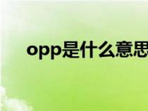 opp是什么意思?（OPPAI是什么意思）