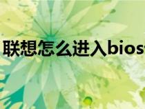 联想怎么进入bios设置（联想怎么进入bios）