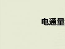 电通量单位（电通量）