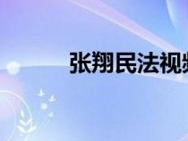 张翔民法视频2024（张翔民法）