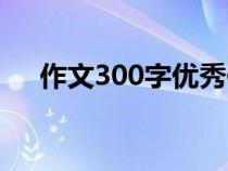 作文300字优秀作文（优秀作文200字）