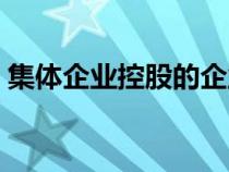 集体企业控股的企业是什么企业（集体控股）