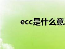 ecc是什么意思（ecn是什么意思）