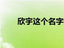 欣宇这个名字的含义是什么（欣宇）