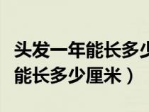 头发一年能长多少厘米女人对比图（头发一年能长多少厘米）