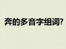 奔的多音字组词?（奔的多音字组词和拼音）