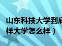 山东科技大学到底好不好（山东科技大学怎么样大学怎么样）