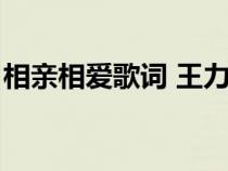 相亲相爱歌词 王力宏（相亲相爱歌词王力宏）