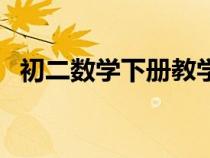 初二数学下册教学电子书（初二数学下册）