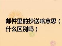 邮件里的抄送啥意思（邮件里面的抄送是什么意思与发送有什么区别吗）