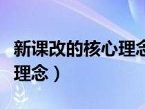 新课改的核心理念是什么内容（新课改的核心理念）