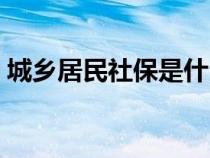 城乡居民社保是什么意思（社保是什么意思）