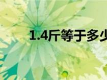 1.4斤等于多少克（1斤等于多少克）