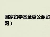 国家留学基金委公派留学项目条件（国家公派留学基金委官网）