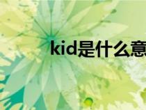 kid是什么意思（kd是什么意思）