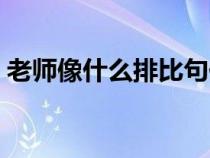 老师像什么排比句仿写（老师像什么排比句）