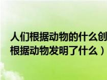 人们根据动物的什么创造发明了许多有益人类的东西（人们根据动物发明了什么）