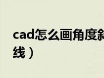 cad怎么画角度斜线命令（cad怎么画角度斜线）