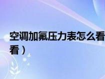 空调加氟压力表怎么看度数图解图片（空调加氟压力表怎么看）