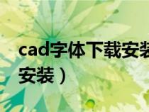 cad字体下载安装教程（cad字体下载后怎么安装）