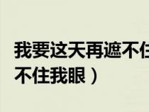 我要这天再遮不住我眼什么歌（我要这天再遮不住我眼）