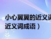 小心翼翼的近义词成语和反义词（小心翼翼的近义词成语）