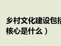 乡村文化建设包括哪些方面（乡村文化建设的核心是什么）