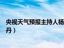 央视天气预报主持人杨丹个人资料（央视天气预报主持人杨丹）