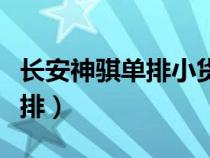 长安神骐单排小货车报价及图片（长安神骐单排）