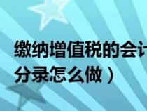 缴纳增值税的会计处理方法（缴纳增值税会计分录怎么做）