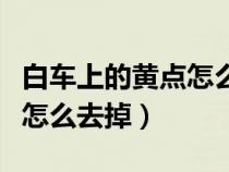 白车上的黄点怎么去掉不伤漆（白车上的黄点怎么去掉）