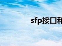 sfp接口和sfp+（sfp接口）