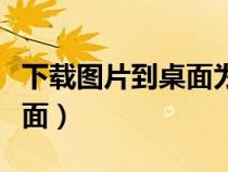 下载图片到桌面为什么打不开（下载图片到桌面）