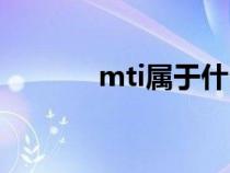 mti属于什么专业大类（mti）