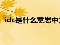 idc是什么意思中文翻译（IDC是什么意思）