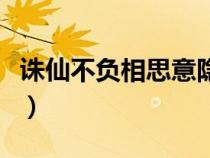 诛仙不负相思意隐藏任务怎么做（不负相思意）