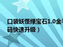 口袋妖怪绿宝石1.0金手指代码（口袋妖怪绿宝石金手指代码快速升级）