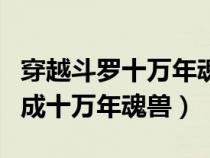 穿越斗罗十万年魂兽可以随意化形（穿越斗罗成十万年魂兽）