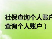 社保查询个人账户余额上网怎么查（社保网上查询个人账户）