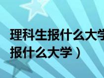 理科生报什么大学专业容易从政（理科生可以报什么大学）