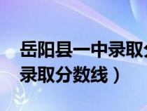 岳阳县一中录取分数线2024年（岳阳县一中录取分数线）