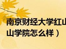 南京财经大学红山学院学费（南京财经大学红山学院怎么样）