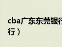 cba广东东莞银行队员名单（cba广东东莞银行）