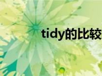 tidy的比较级和最高级（tidy）